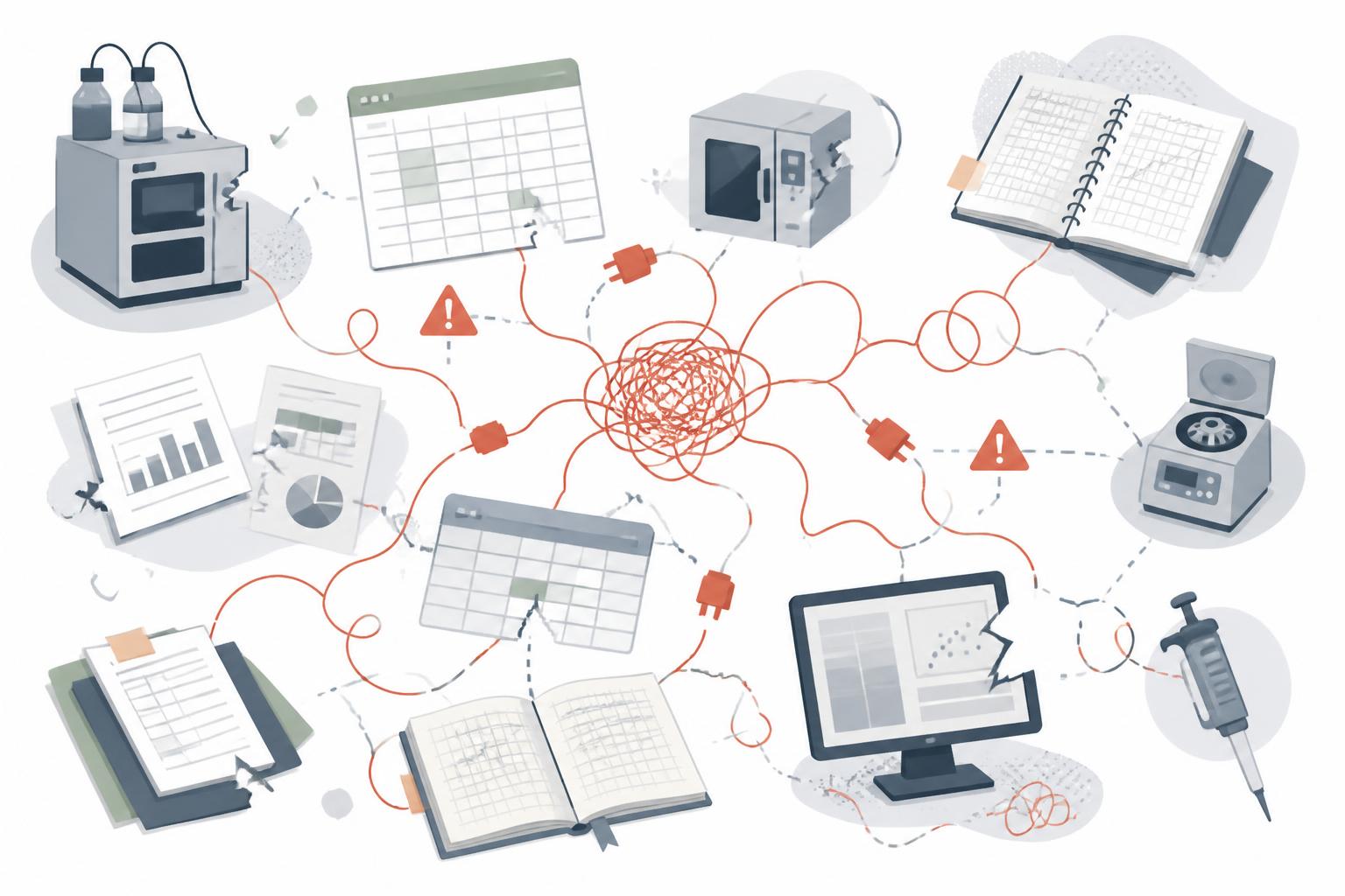 Disconnected lab systems and manual workarounds